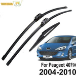 28" 28" 11" Front and Rear Wiper Blades Set for Peugeot 407 Estate 407SW 2004-2010 Left Hand Drive |