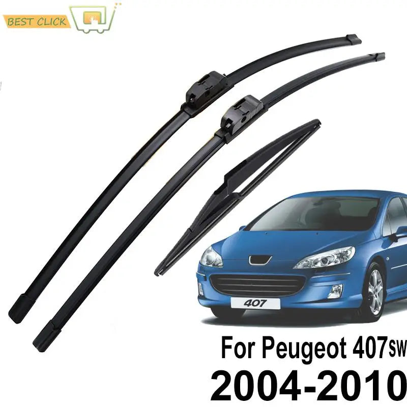 28" 28" 11" Front and Rear Wiper Blades Set for Peugeot 407 Estate 407SW 2004-2010 Left Hand Drive |