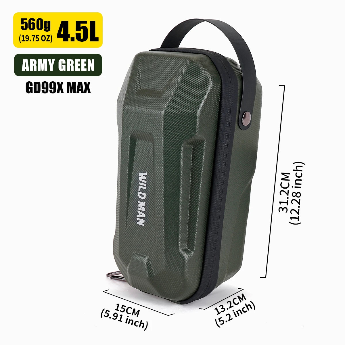 WILD MAN Anti-Theft Electric Scooter Bag Bike Front Fork Pouch Quick Release Hard She alternate view