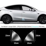 TPU Transparent Film for Tesla Model Y Juniper 2025 | Front Rear Door Car Body Protect close-up view