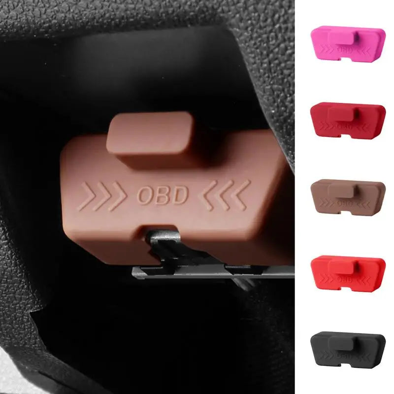Silicone Car OBD Port Cover Waterproof Rust-proof OBD Port Lock Protective Sleeve Dus alternate view