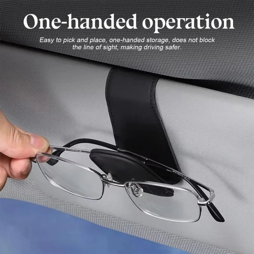 Universal Car Auto Sun Visor Glasses Box Sunglasses Clip Card Ticket Holder Stand F additional angle