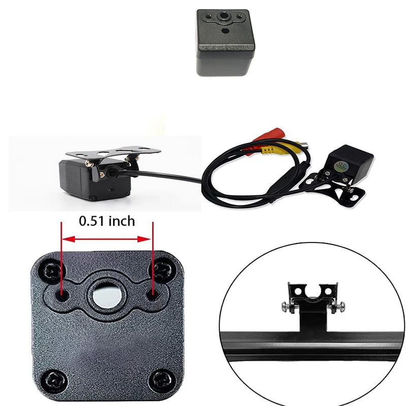 License Plate Frame with Integrated Rear View Camera | High Quality, Universal Fit