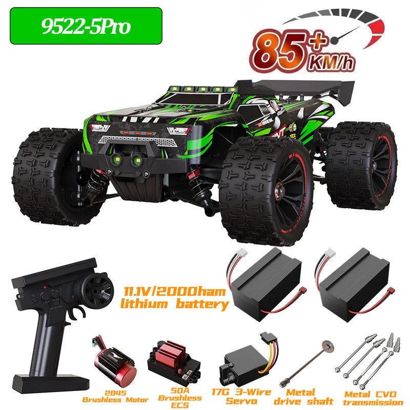 9522PRO 85KM/H High-speed RC Car Brushless Four-wheel Drive Off-road Drift 1:16 Profes close-up view