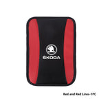 For Skoda Car Armrest Mat Center Console Arm Rest Protection Cushion Kamiq Karoq Octavia 2 3 Rapid Scala Kami Fabia VII VRS
