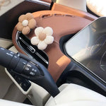 2PCS Sweet Flower Shaped Car Mini Hooks, Dashboard, Rear Seat Car Clothes Rack Storage close-up view