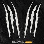 2pcs 3D Scratch & Claw Marks Car Decals | Durable PET Auto Decoration for Rear Wind additional angle