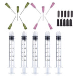 5Pcs/Set Glue Applicator Syringe with Blunt Tip Needle and Cap for Liquids, Glues, Inks, Perfumes an