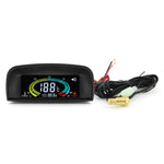 HD Universal Water Temperature Voltmeter Gauge | 2 in 1 Digital Car Gauge with Temp additional angle