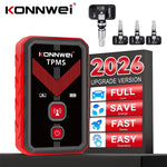 KONNWEI TK100 TPMS Programming Tool | 4 Sensors 315/433MHz Car Tire Pressure Diagnostic Relearn Tool