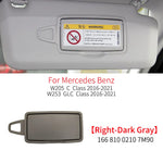 Car Interior Front Sun Shade Visor Makeup Cosmetic Mirror Cover For Mercedes Benz C GLC Class W205  W253 C180 C200 GLC260 GLC300