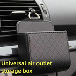 Car Air Vent Storage Organizer | Leather Dashboard Tidy Box for Glasses and Phone