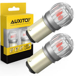 AUXITO 2X BAY15D 1157 P21/5W LED Brake Stop Light Bulbs Super Bright P21 5W 7507 LED Car Reversing Bulb Red White Tail Light DRL