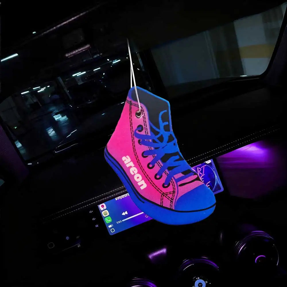 Sports Shoe Car Fragrance Pendant | Trendy Rearview Mirror Air Freshener lifestyle view