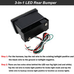 For Subaru Impreza WRX/STI or Crosstrek 3-In-1 Full LED Rear Fog Light Function as Tail/ detail view