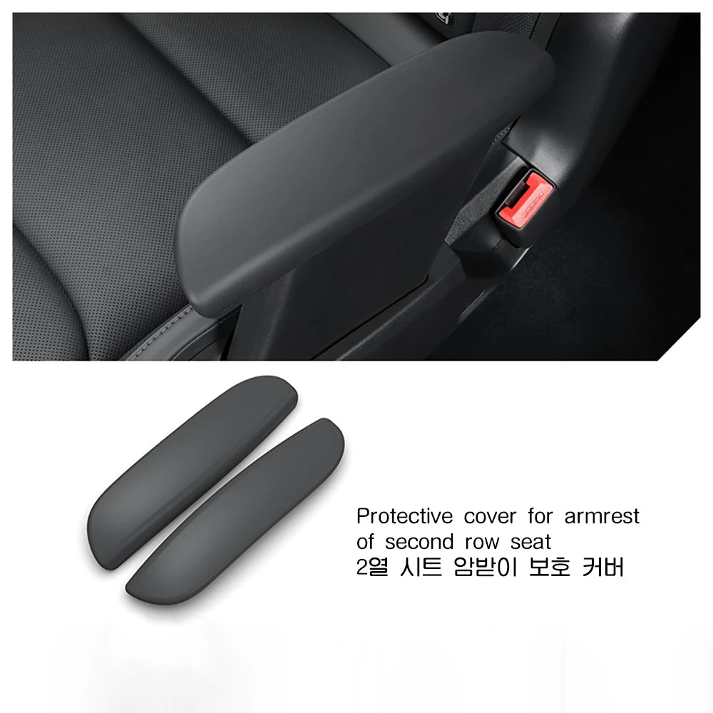 9PCS Set Center Console Upper Lower Storage Tray Armrest Hidden Box Cup Holder Mat Fo lifestyle view