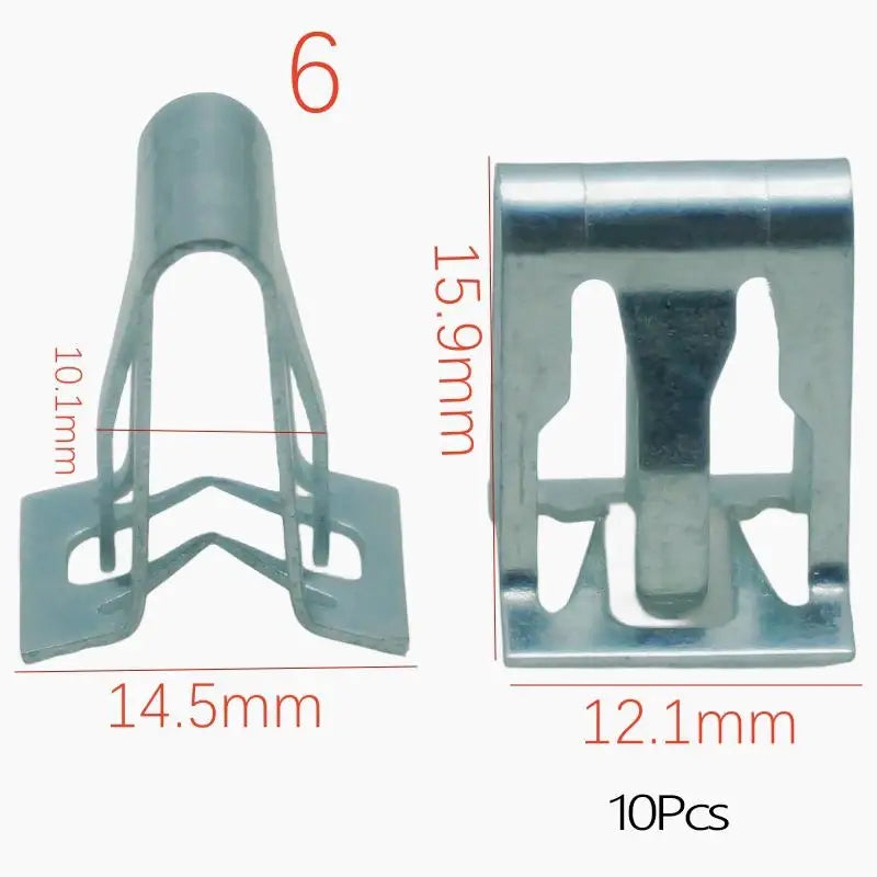 10 Pcs Universal Auto Front Console Dash Dashboard Retainer Rivet Fastener U Type Cli alternate view