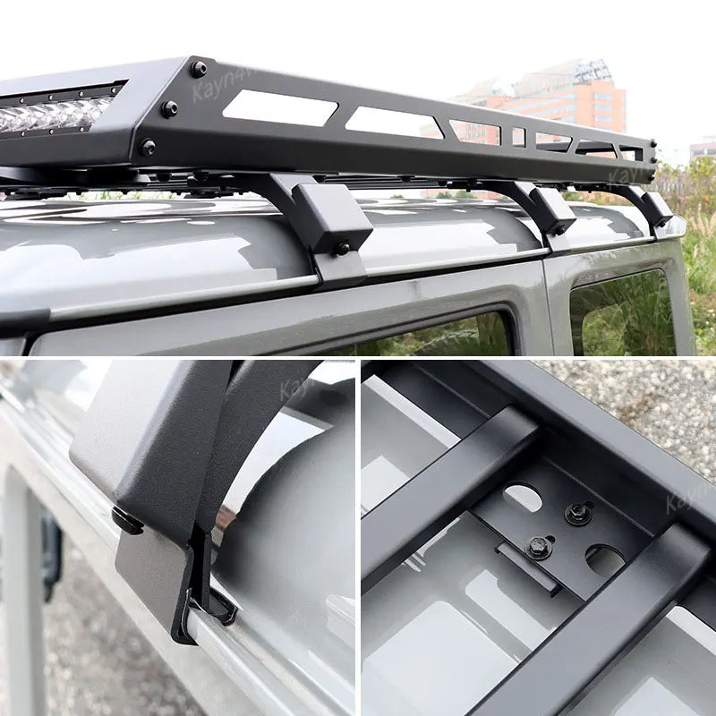 Aluminum Roof Rack Box for Suzuki Jimny JB64 JB74 | Off Road 4x4 Luggage Rack with additional angle