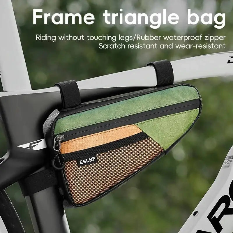 ESLNF Fit Bag, Capacity For Road Triangle Mountain Large Top Durable Tube Universal Bike Waterproof