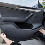For Tesla Model Y Juniper Launch Car Door Anti-Kick Pads Leather Side Door Panel Prot lifestyle view