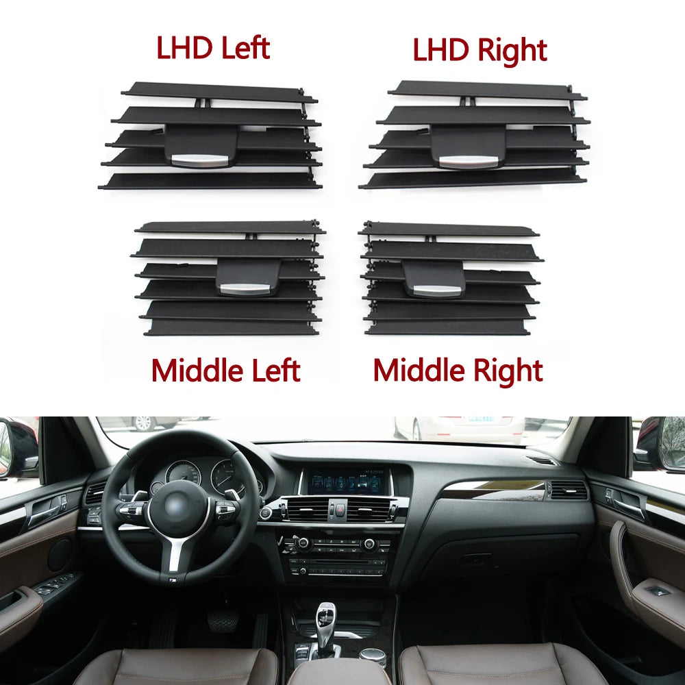 LHD RHD Front Central Left Right Air Conditioning AC Vent Grill Outlet Tab Clip Repair Kit For BMW X3 X4 F25 F26 2011-2018