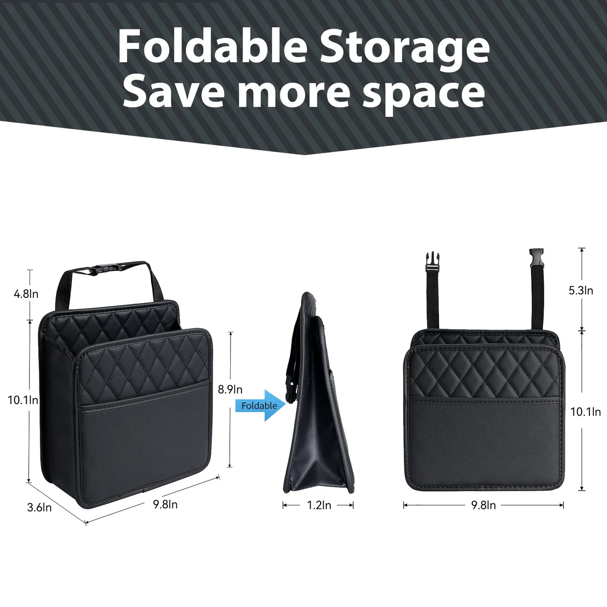 Storage Box Organizer Car Seat Back Hanging Bag Car Document Holder Multi Pocket Bo additional angle
