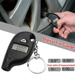 LCD Digital Tire Pressure Gauge | Air Pressure Tester with Safety Alarm for Cars and Motorcycles