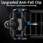 One-Word Clip Car Phone Holder Base with Sliding Air Vent