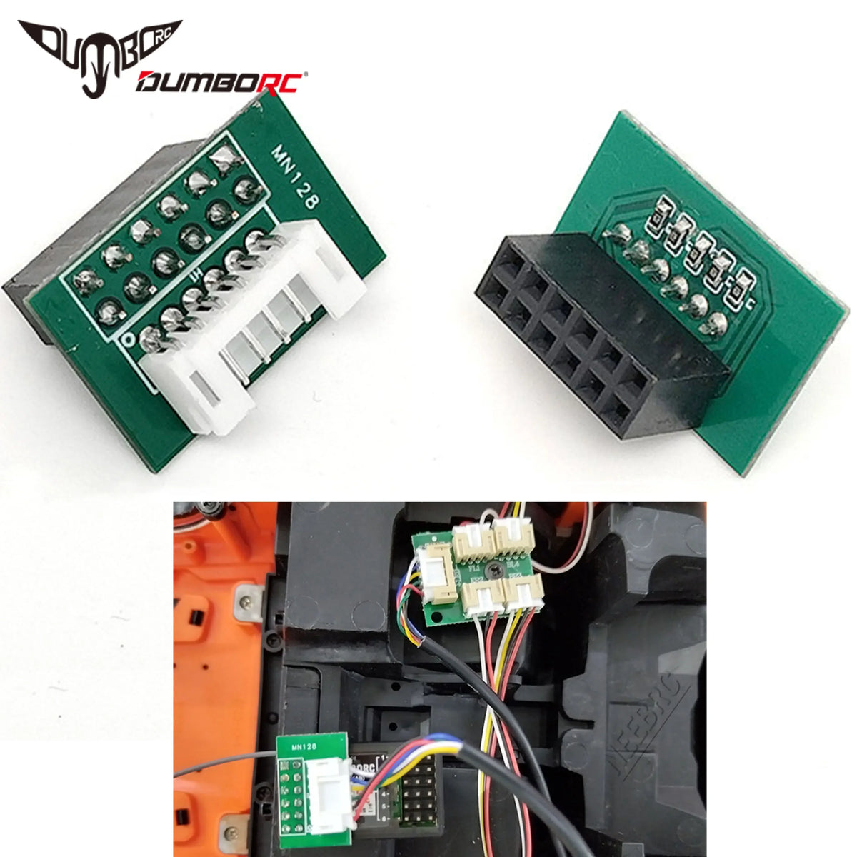 DUMBORC RC Car Light Set Adapter Lamp Plug for MN Series MN128 MN78 MN99S MN98 MN86 P6DC P6DCG 6CH Receiver Universal Toy Part