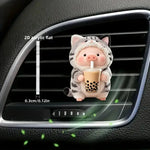 Acrylic Car Vent Clip Aromatherapy Air Freshener Holder 2D Decorative Air Conditioning Vents Accessory for Vehicle Interior