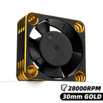 RC Cooling Fan 25mm-50mm 28000 RPM for RC Crawler Motor close-up view