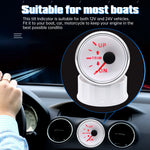52mm Marine Trim Tilt Indicator Meter | 2 Inch Boat Trim Gauge for Inboard Outboard additional angle
