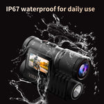 5K Waterproof Action Camera with 128GB Card | AI Voice & EIS Sport Cam close-up view