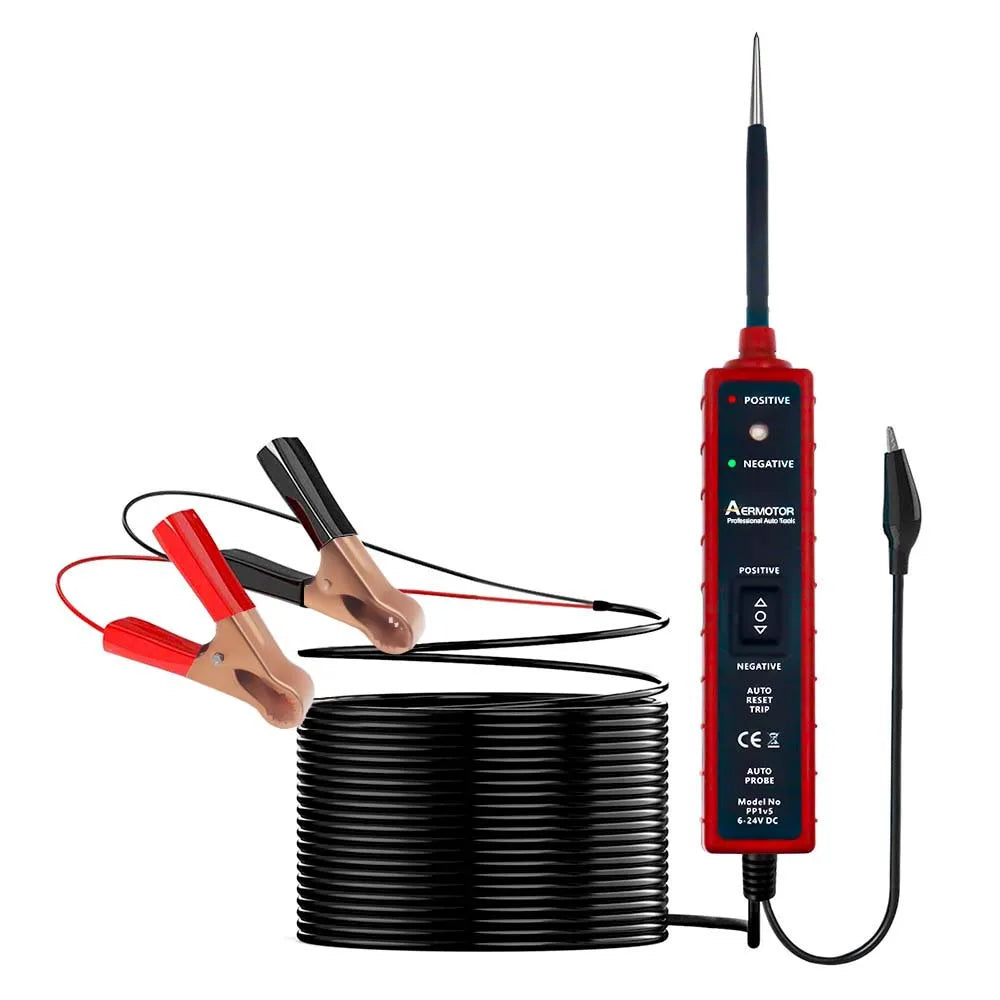 Digital Automotive Electrical Tester, 6-24V Car Power Circuit Probe, Multifunctional Automotive Electrical System Diagnosis Tool for Vehicle Wiring Inspection, Voltage Continuity and Short Circuit Test