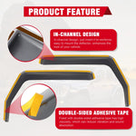 Side Window Deflectors for Jeep Wrangler JK 2007-2018 2/4-Door | Rain Shield & Weathe alternate view