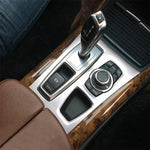 Car Styling For BMW X5 X6 E70 E71 Console Gearshift Frame Decorative Trim Strips Stainle detail view