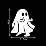 Funny Middle Finger Ghost Motorcycle Car Sticker Waterproof Weather Proof Decal for Auto detail view