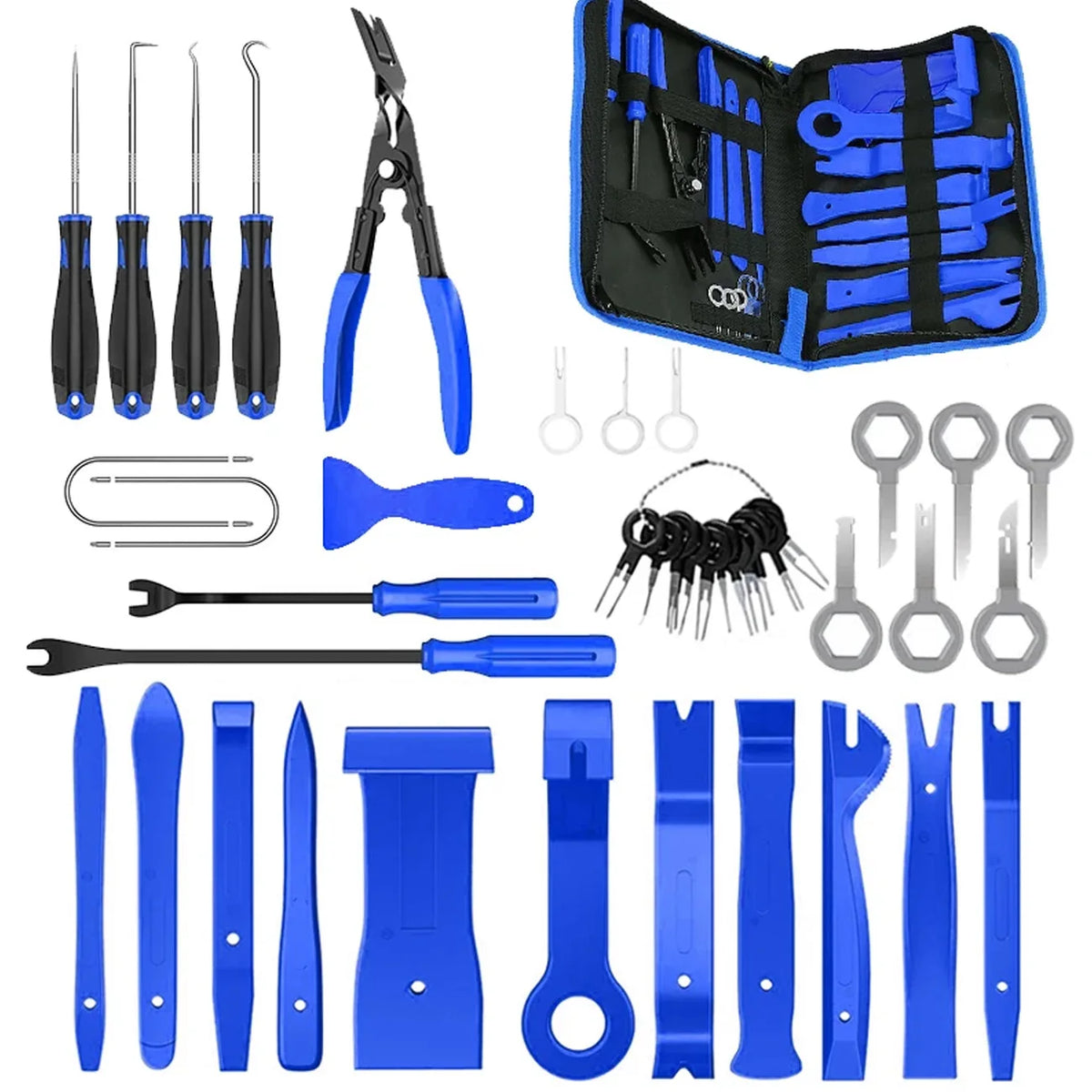 43pcs Hand Tool Set Pry Disassembly Tool Interior Door Clip Panel Trim Dashboard Remo alternate view