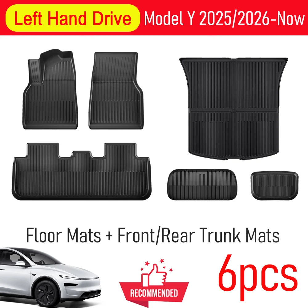 Tesla Model Y Juniper 2025–2026 Floor Mats | Cargo Liner, Trunk, Backrest & Kick Pads detail view