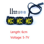 LED Simulation Roof Lights for 1/10 RC Crawler D90 close-up view