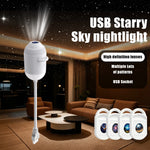 Explosive USB Starry Sky Projection Light for Car Interior, Home, Bedroom, Nightlight, Romantic Gala