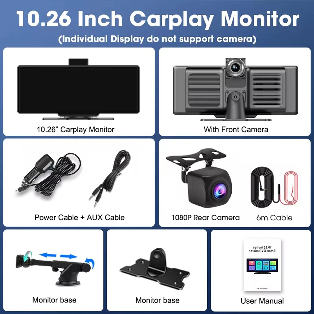 XUDA Universal 10.26 Inch Car Radio Multimedia WIFI Video Player Wireless Carplay & A lifestyle view
