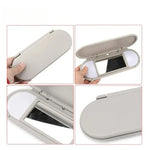 Car Roof Sunvisor Sun Visor Makeup Mirror Glass Cover Light Lamp Cap Lid For F54 F55 F56 F60 2015-2020 Grey
