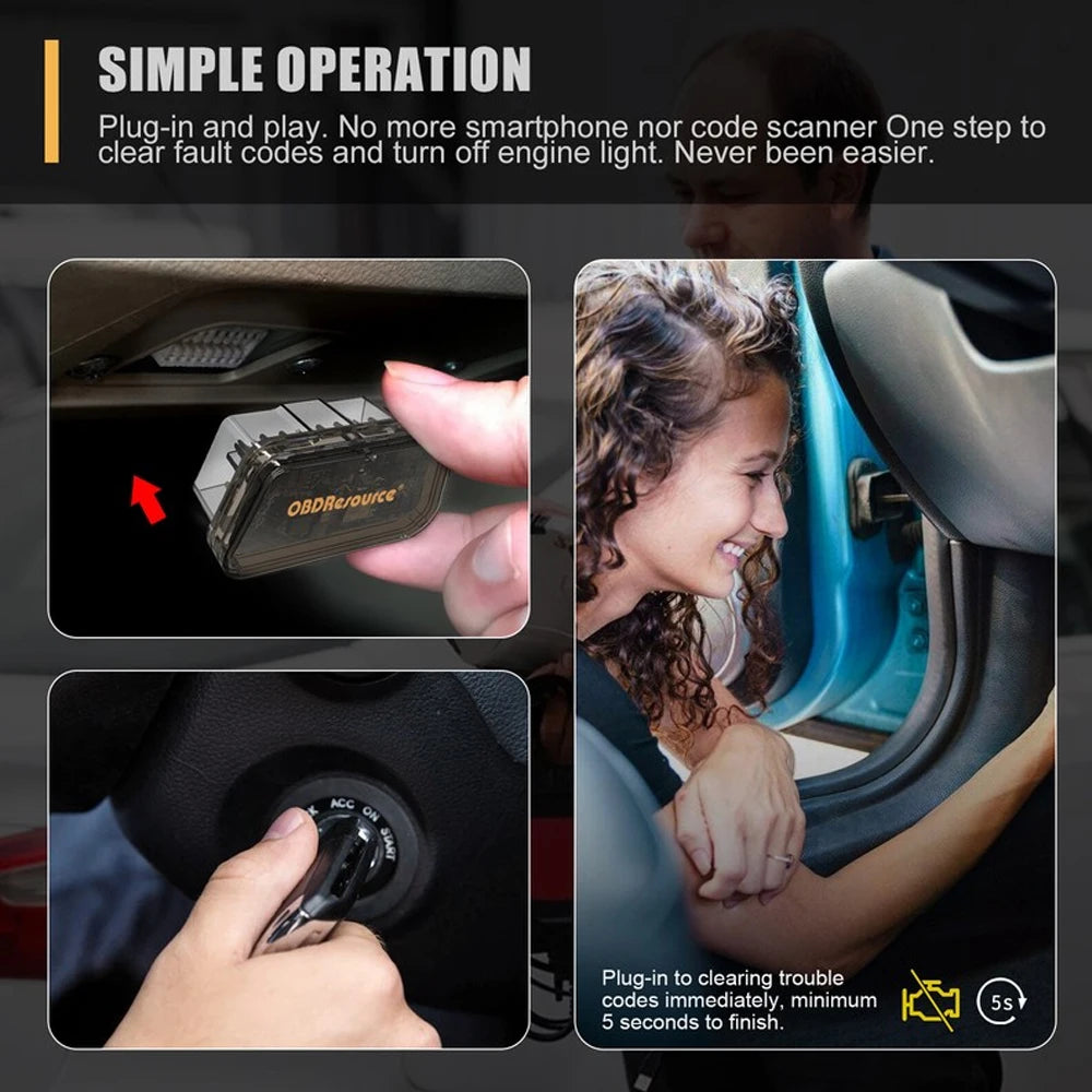 Official Authentic ELM327 V1.5 Car OBD2 Code Reader Engine System Automatic DTC Cleaner detail view