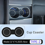 Tesla Cup Holder Insert & Armrest Box Organizer – TPE Center Console Protector for Mo alternate view