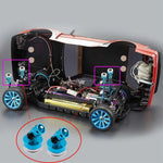 9IMOD 4pcs RC Magnetic Body Post Metal RC Car Shell Mount Column with Clips for 1/10 Axi detail view