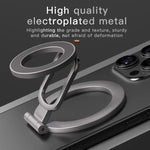 2025 Dual-Mode Phone Grip | Double-Sided Magnetic Ring Stand and Kickstand for MagSafe close-up view
