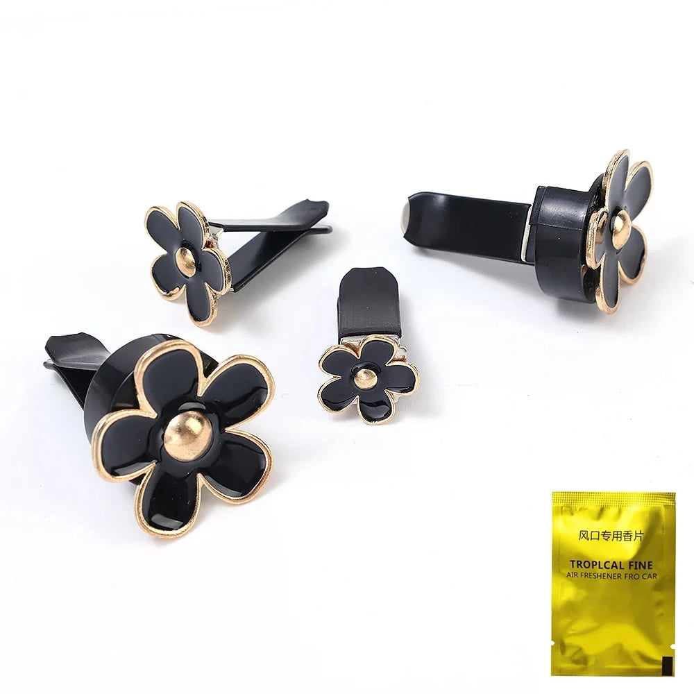 Little Daisy Car Air Vent Perfume Clip Cute Cars Aroma Diffuser Pendant Creative Girly A detail view
