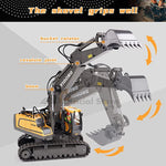 Oike 4WD Remote Control Dump Truck Excavator Bulldozer RC Car Toy close-up view