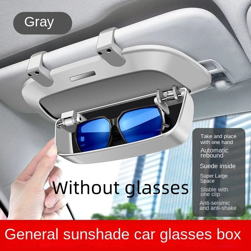 Car Glasses Case, Sun Visor, Multifunctional Car Sunglasses Holder, In-Car Glasses additional angle